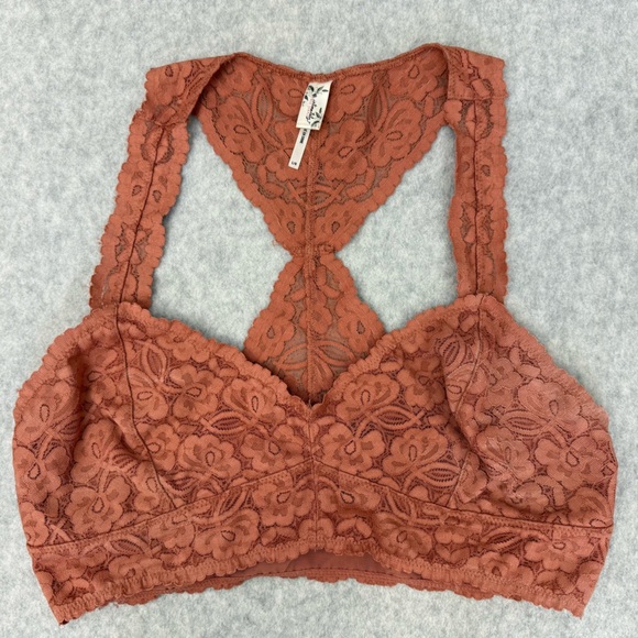 FREE PEOPLE Intimately Galloon Lace Racerback sz Large - Picture 4 of 11
